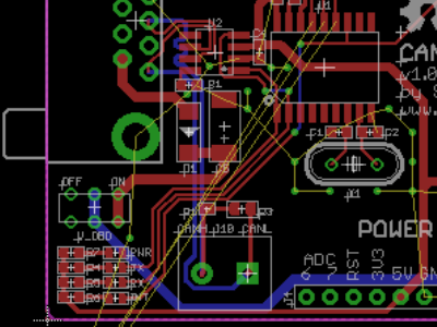 Circuit design for CAN bus engineering